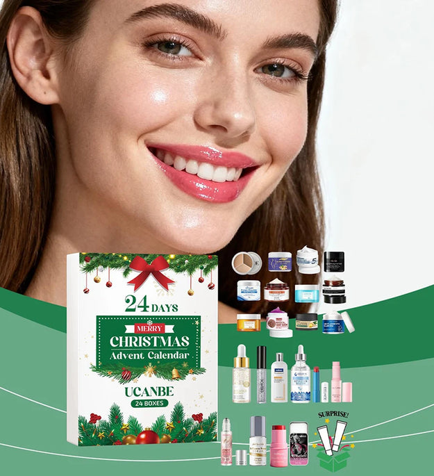 Christmas Beauty Advents Calendar Skincare Set 24 Days Luxurious Makeup Present Surprises For Holiday Birthday Present