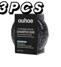 Bamboo Charcoal Shampoo Soap Deep Clean The Scalp Create Dark And Thick Hair Improve Dryness Hair Nourish Charcoal Shampoo Soap - BlissFully