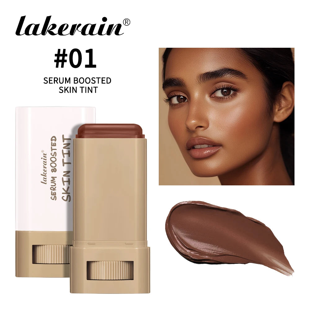 Skin Tint Stick Waterproof Nourishing Solid Tinted Serum Foundation Skin Tint Balm Face Tinted Face Contour Stick Makeup - BlissFully