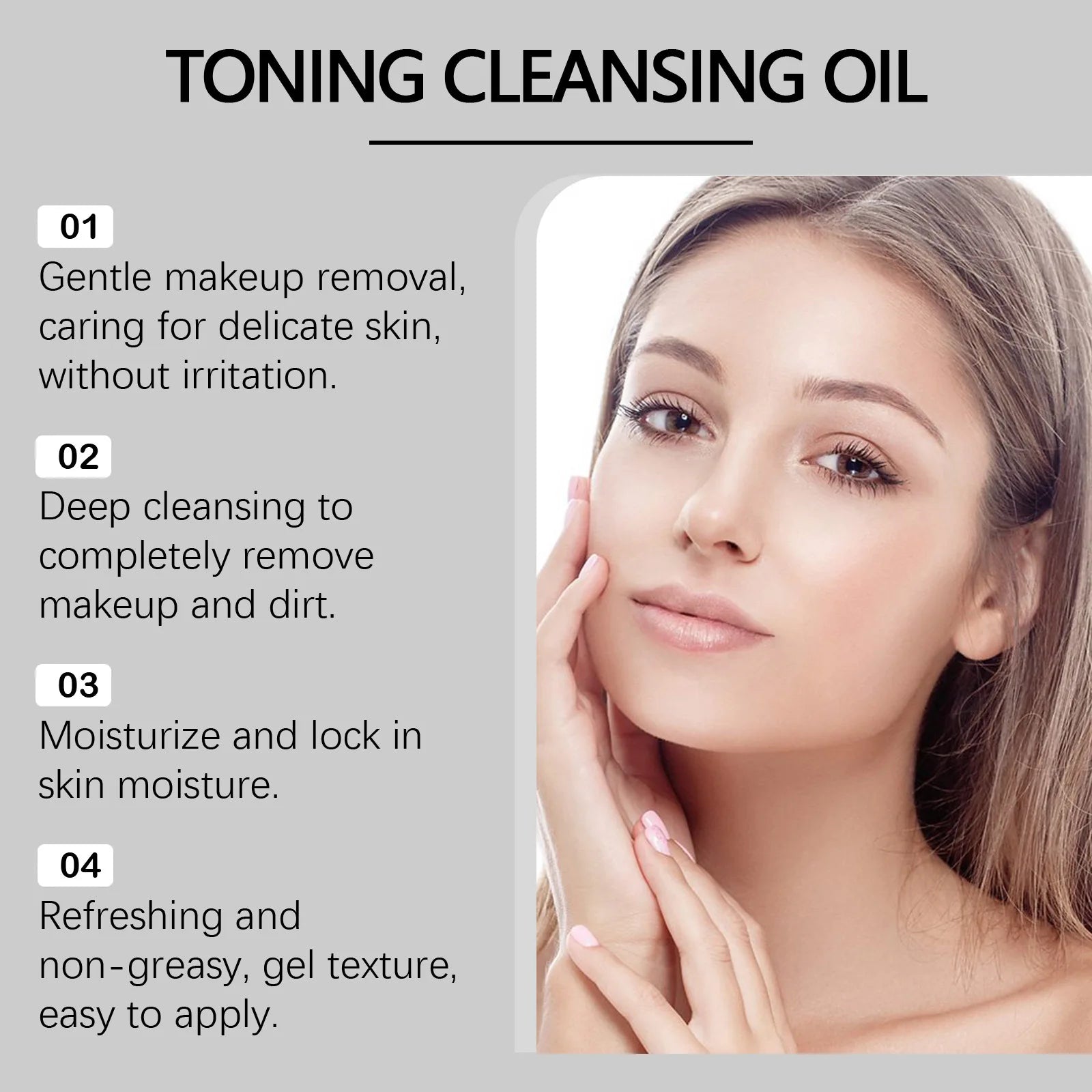 Facial Cleansing Oil Deeply Clean Pores Moisturizing Refresh Nourishing Gentle Toning Makeup Remover Liquid Sensitive Skin Care