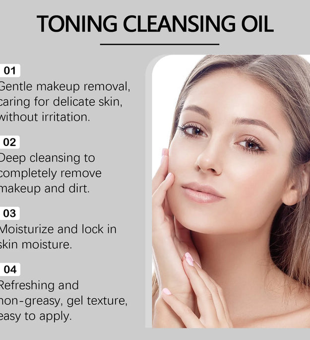 Facial Cleansing Oil Deeply Clean Pores Moisturizing Refresh Nourishing Gentle Toning Makeup Remover Liquid Sensitive Skin Care