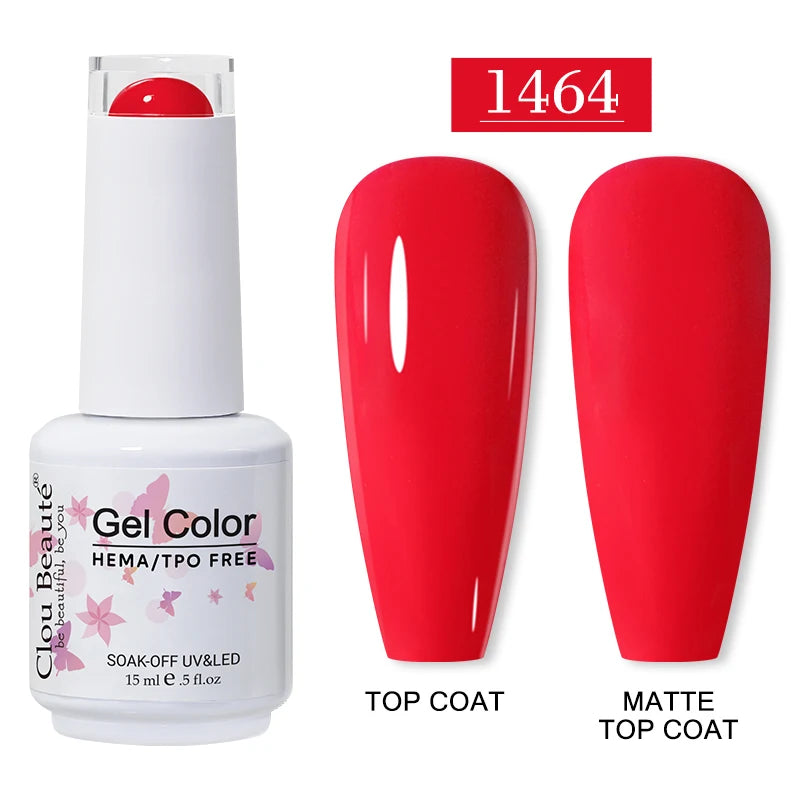 Clou Beaute 15ml HEMA TPO FREE Gel Nail Polish Vernis Semi Permanent UV Nail Art Varnish Lakiery Hybrydowe Manicure Gel Polish