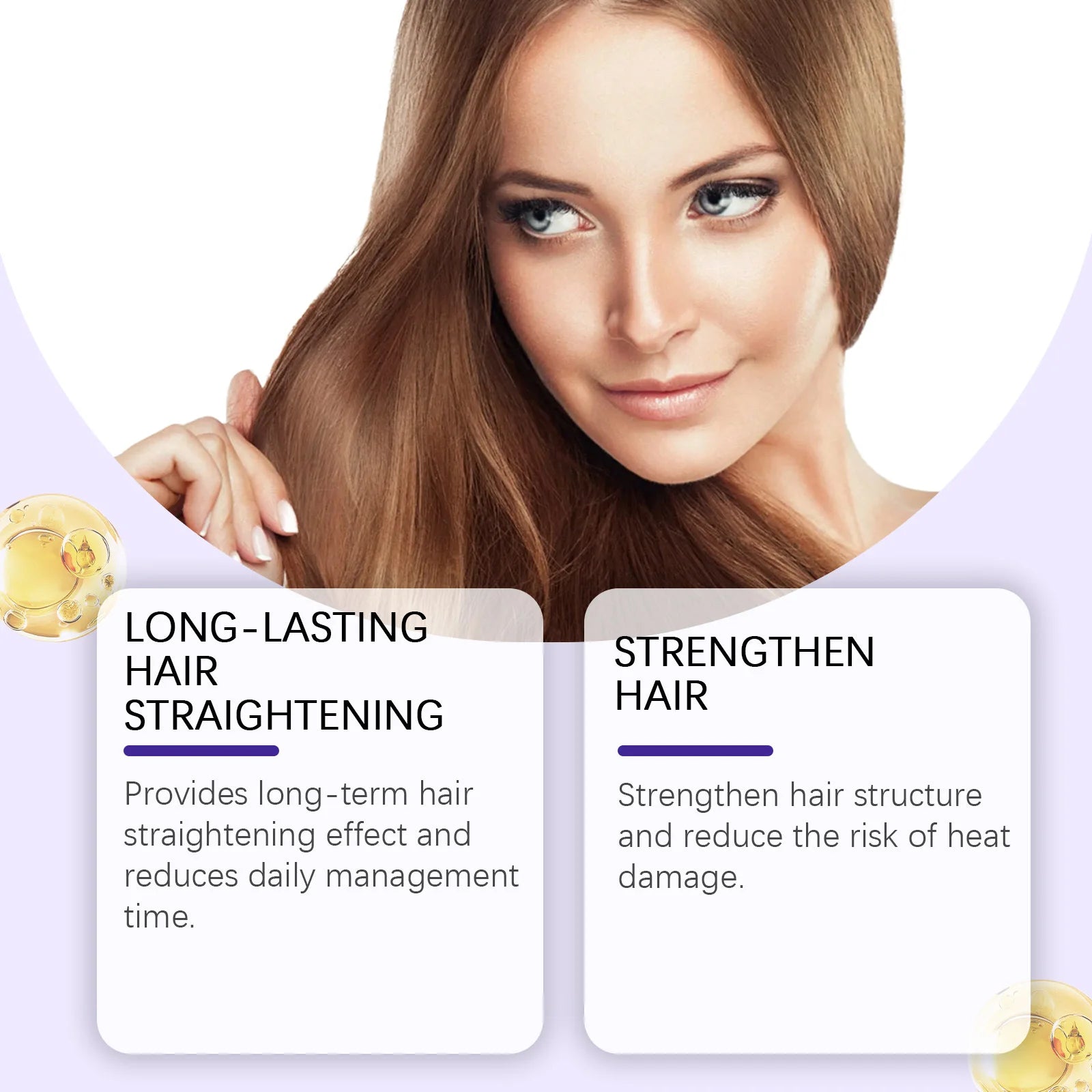 250g Keratin Straightening Hair Mask Restore Hair Soften Gloss Straightener Deep Repair Conditioner For Dry Damaged Frizzy Hair - BlissFully