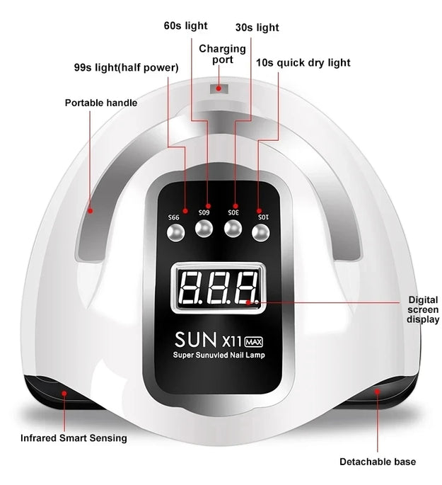 Professional Nail Lamp Infrared Sensor Manicure Nail Light For Fast Curing of All Gel Nail Polish Nail Dryer Machine Salon Tools