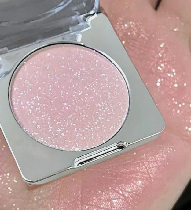 Glitter Highlighter Makeup Palette Pink Shiny Highlighter Palette Diamond High Gloss Powder Face Contour Crystal Brighten Makeup