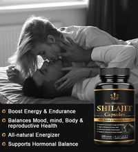 Himalaya Shilajit Capsule Original High in Trace Minerals& Fulvic Acid for Energy,Muscle Strength&Immunity, Endurance for Adult - BlissFully