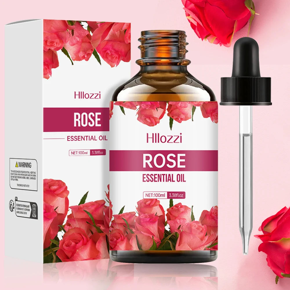 Rose essential oil aromatherapy essential oil fresh air facial skin care oil moisturizing body care massage oil lasting fragranc