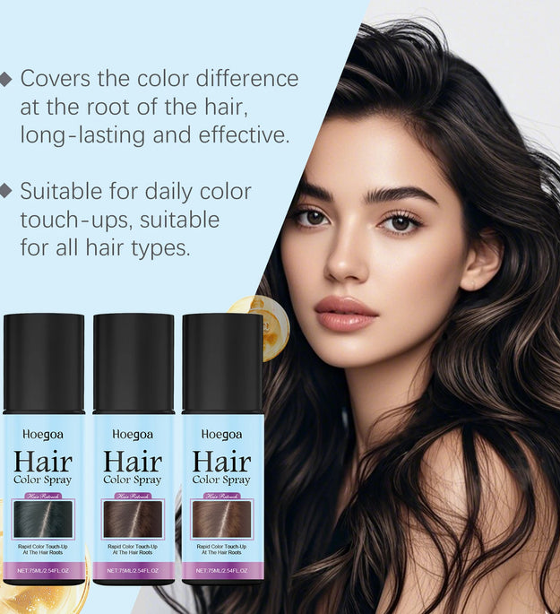 Temporary Hair Color Spray Long-Lasting Fast Cover Hair Color Pen Hair Dye Penfor Root Touch-Ups/Color Corrections 3Colors