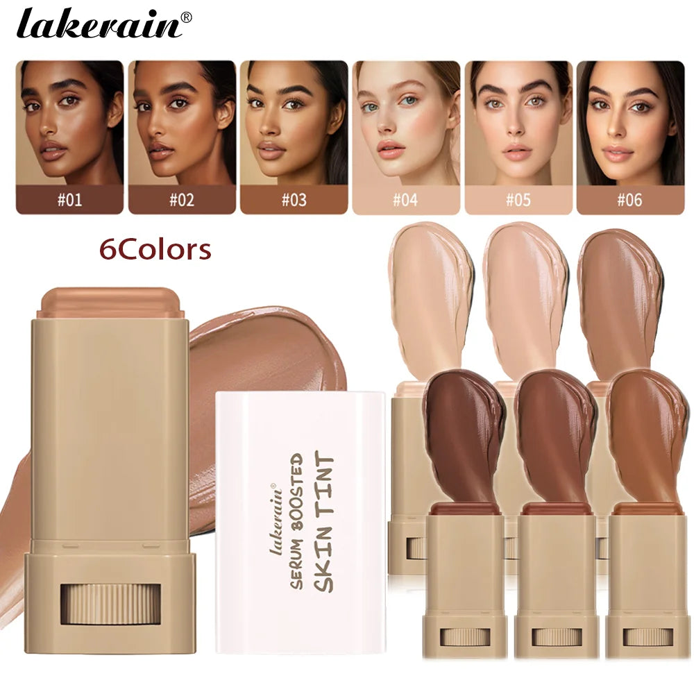 Skin Tint Stick Waterproof Nourishing Solid Tinted Serum Foundation Skin Tint Balm Face Tinted Face Contour Stick Makeup - BlissFully