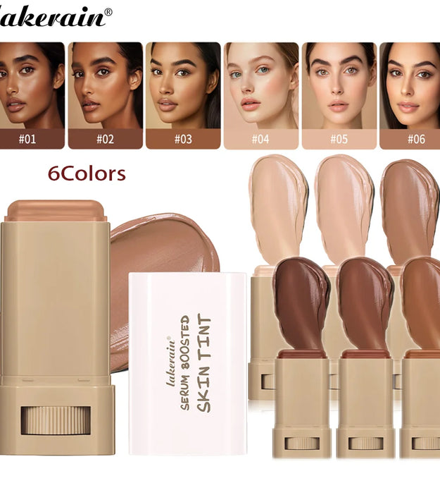 Skin Tint Stick Waterproof Nourishing Solid Tinted Serum Foundation Skin Tint Balm Face Tinted Face Contour Stick Makeup - BlissFully