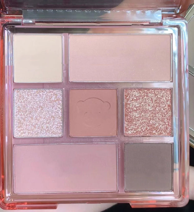 New 7Color Eye Shadow Tray Low Saturation Palette Full Matte Korean Eye Makeup Pigment Eyeshadow Tray Lasting Eye Makeup Palette