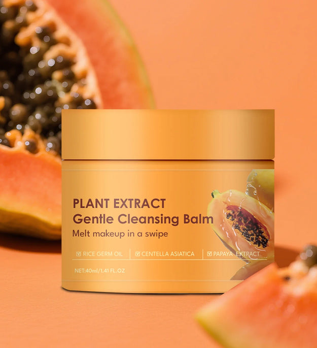 Papaya Makeup Remover Cream with Papaya Enzyme for Gentle Makeup Removal and Deep Cleansing of Pore Dust