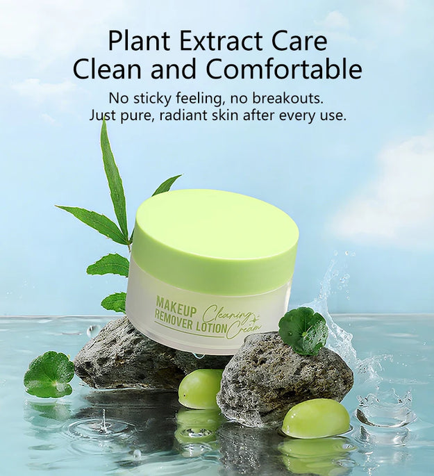 Avocado Makeup Remover Cream for Women's Gentle Cleaning Eye and Lip Makeup Remover Oil Nourishing and Unloading in One