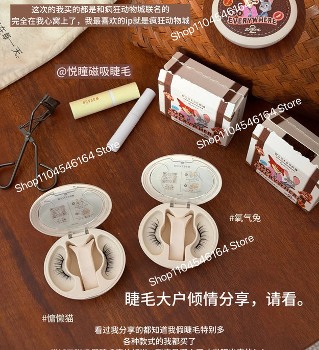 WOSADO 3D Magnetic Eyelashes Reusable Natural Magnetic False Eyelashes Set No Glue Needed Magnet Lashes Makeup Tool