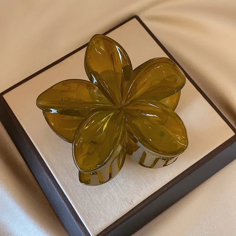 Large Flower Claw Clips For Women Fashion Hair Claw Hair Clamps Girls Matte Hairpins Sweet Headwear Barrette Hair Accessories