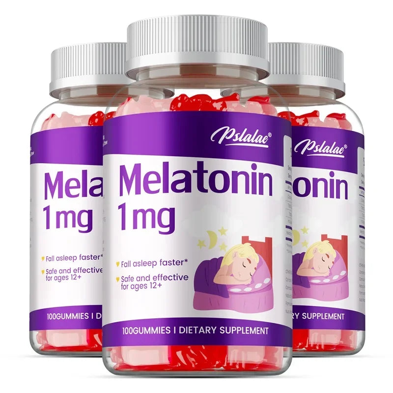 Melatonin Gummies 1mg - Children's Sleep Aids Promote Healthy Sleep, Help Children Fall Asleep Faster, and Increase Energy