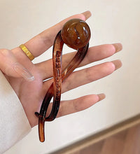 New Twist Hair Clip Plastic Acrylic Bead Imitation Pearl Hairpin Twisted Design Women Hair Accessories - BlissFully