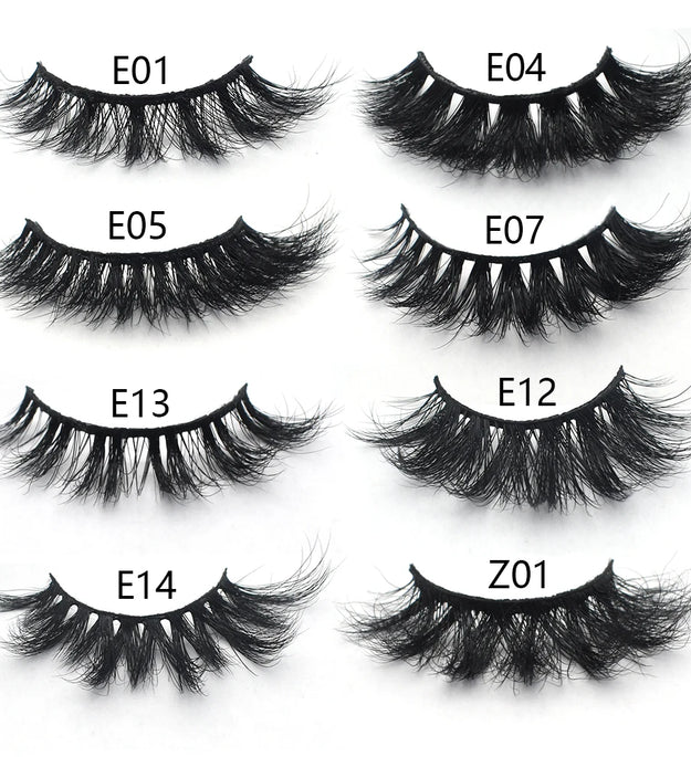 FOXESJI Lashes 3D Mink Eyelashes Popular Natural long Fluffy Dramatic Eyelash Extension Makeup Eye Lashes Full False Eyelashes