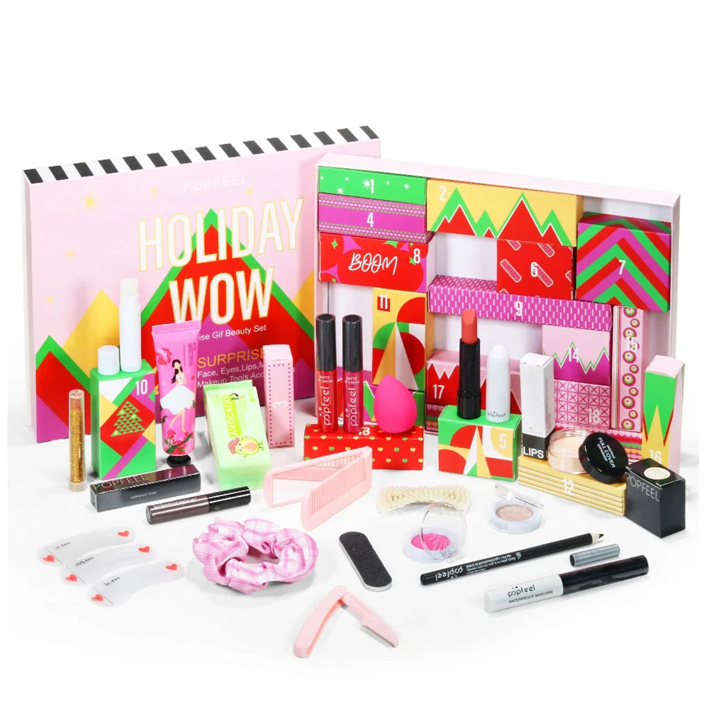 Makeup Christmas Advent Calendar 20pcs Skin Care Makeup Products Countdown Calendar Christmas Countdown Gift Box