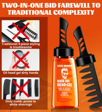 East Moon 2 in 1 Men Hair Wax Comb Long Lasting Fluffy Fresh Strong Hold Versatile Styling Hair Gel Edge Control Hair Care - BlissFully