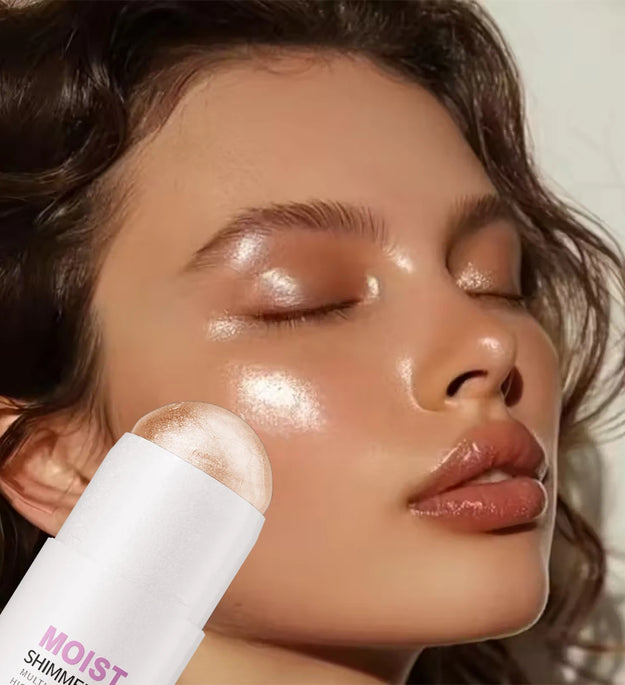 [Natural Glowup] 1pc Glowup Highlighter Stick | Natural Brightening Face Contour & Highlight Makeup, Medium Coverage, Buildable