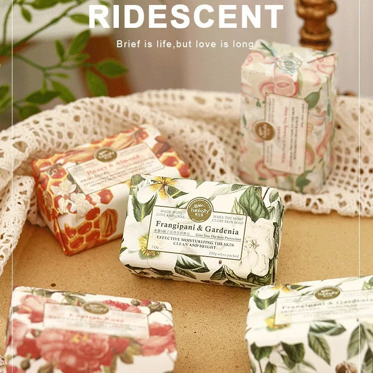 Flower-fragranced Soap Aroma 200g Essential Oil Soap Handmade Soap For Body Cleansing Gift Wedding Party Favors