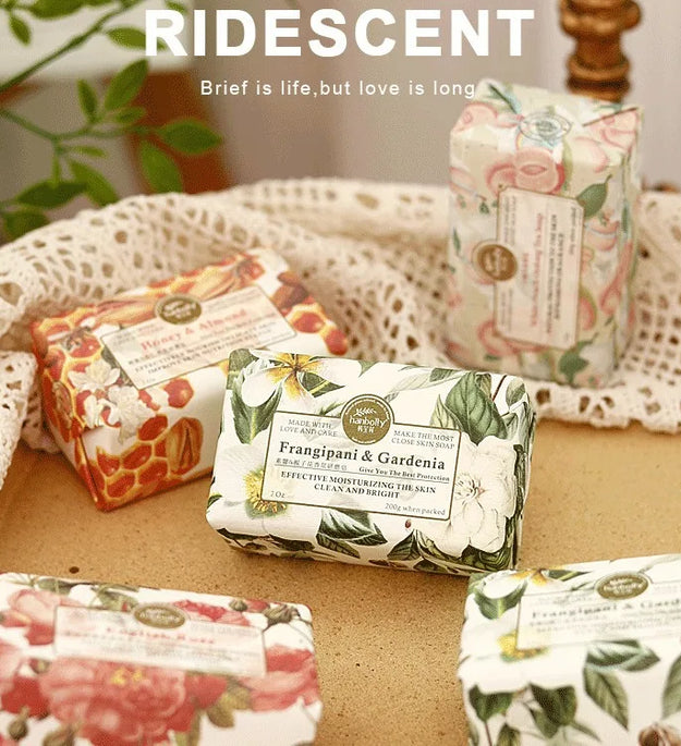 Flower-fragranced Soap Aroma 200g Essential Oil Soap Handmade Soap For Body Cleansing Gift Wedding Party Favors