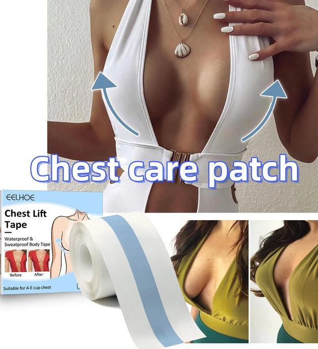 1 Roll Breast Care Patch Invisible Bra Stickers Breathable Waterproof Sweat Proof Chest Lifting Anti Glare Body Care Product