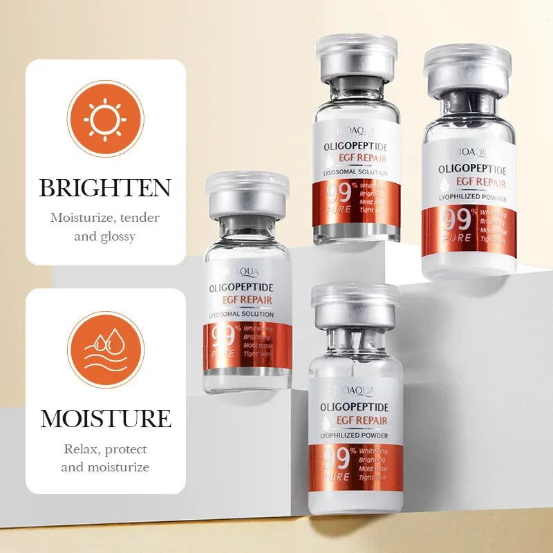 Facial  Serum Yeast Freeze-Dried Power Skin Care Set Shrink Pores Moisturizing Brighten Anti Aging Peptides Essence - BlissFully