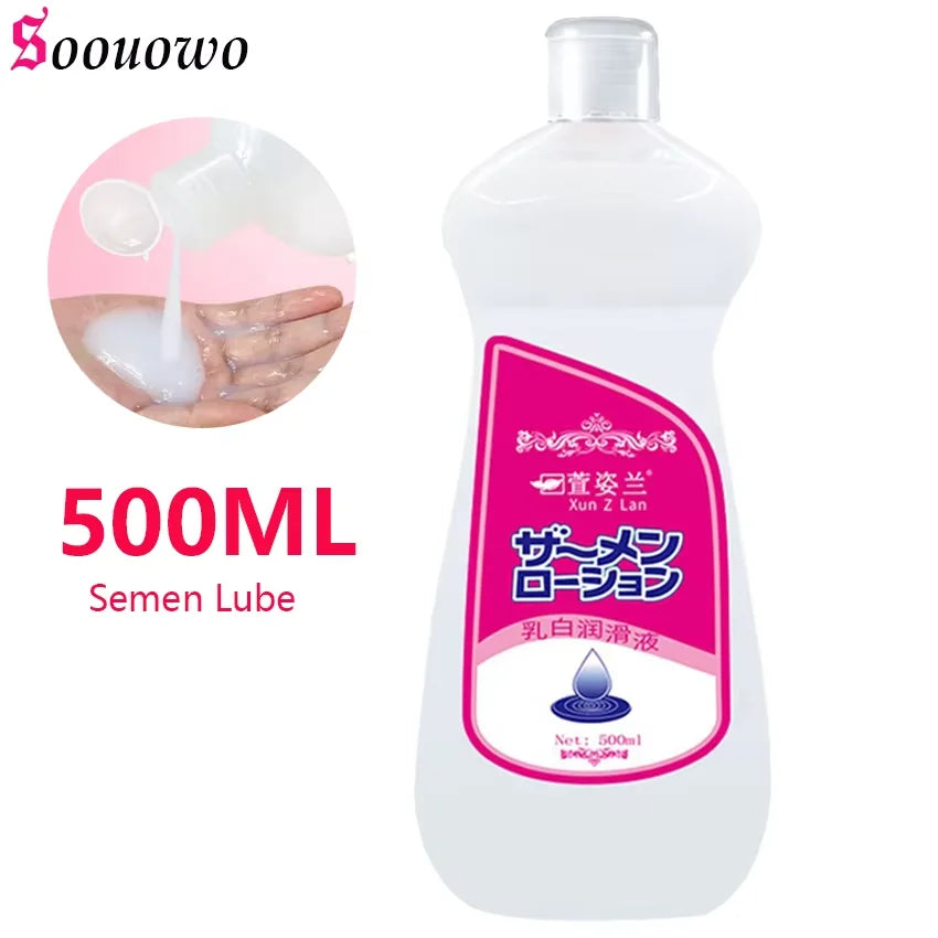 500ML Lubricant for Sex Cream Super Capacity Viscous Lube Water Based Sex Massage Oil Anal Adult Masturbation Toy Couple Game 18
