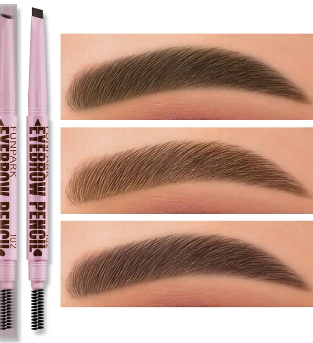 2 in1 Eyebrow pencil professional Cosmetics makeup for women 5 Colors Waterproof Eyebrow Tattoo brush Long Lasting eyebrow pen