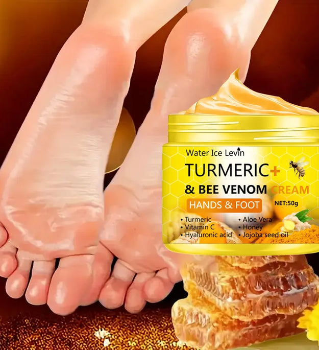 Turmeric Bee Venom Anti-Drying Crack Foot Cream Hand Cracked Repair Skin Removal Care Cream Dead Feet Hand Skin