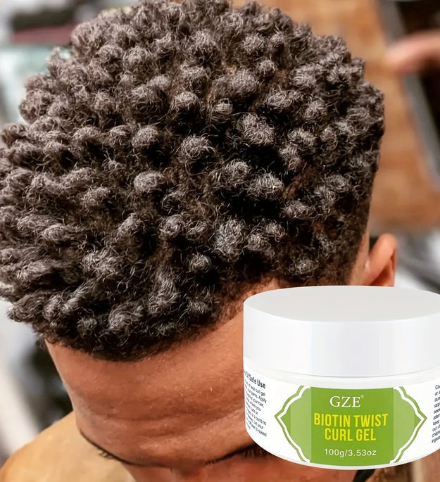 GZE Biotin Twist Curl Gel Hair Growth - Hydrating Styling Gel with Biotin for Stronger, Healthier Hair - Defines Curls