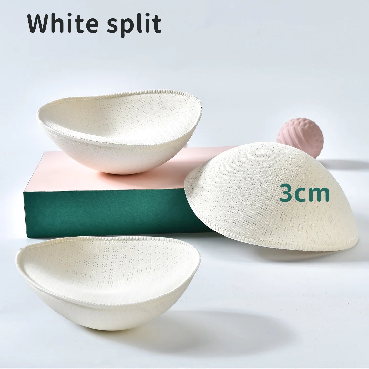 3cm Sexy Thick Latex Breast Pads, Breast Inserts for Lift and Enhancement, Bra Pads for Breast Enlargement, Removable Underwear Breast Accessories Suitable for Swimwear and Bikinis