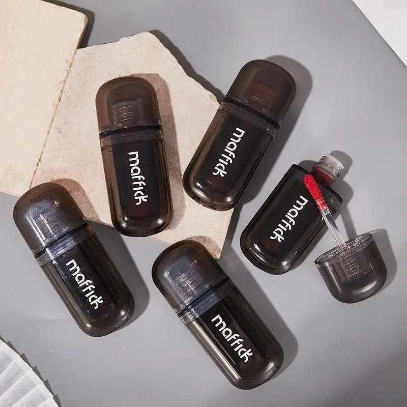 Waterproof  sweat proof  non smudging  small black tube lip gloss  moisturizing  long-lasting lipstick