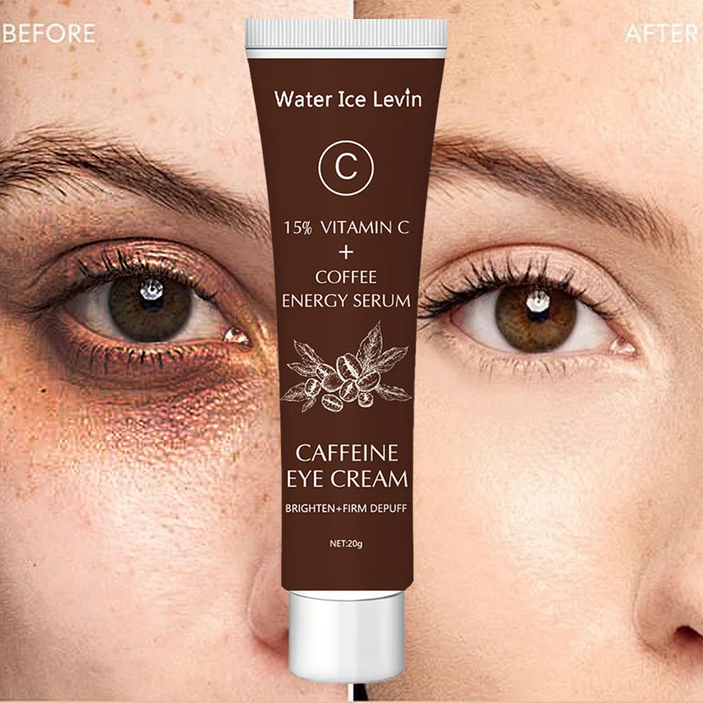 Caffeine Eye Cream with 15% Vitamin C to Lighten dark circles and Tighten Skin Instant Eye Repair Essence Women's Eye Care