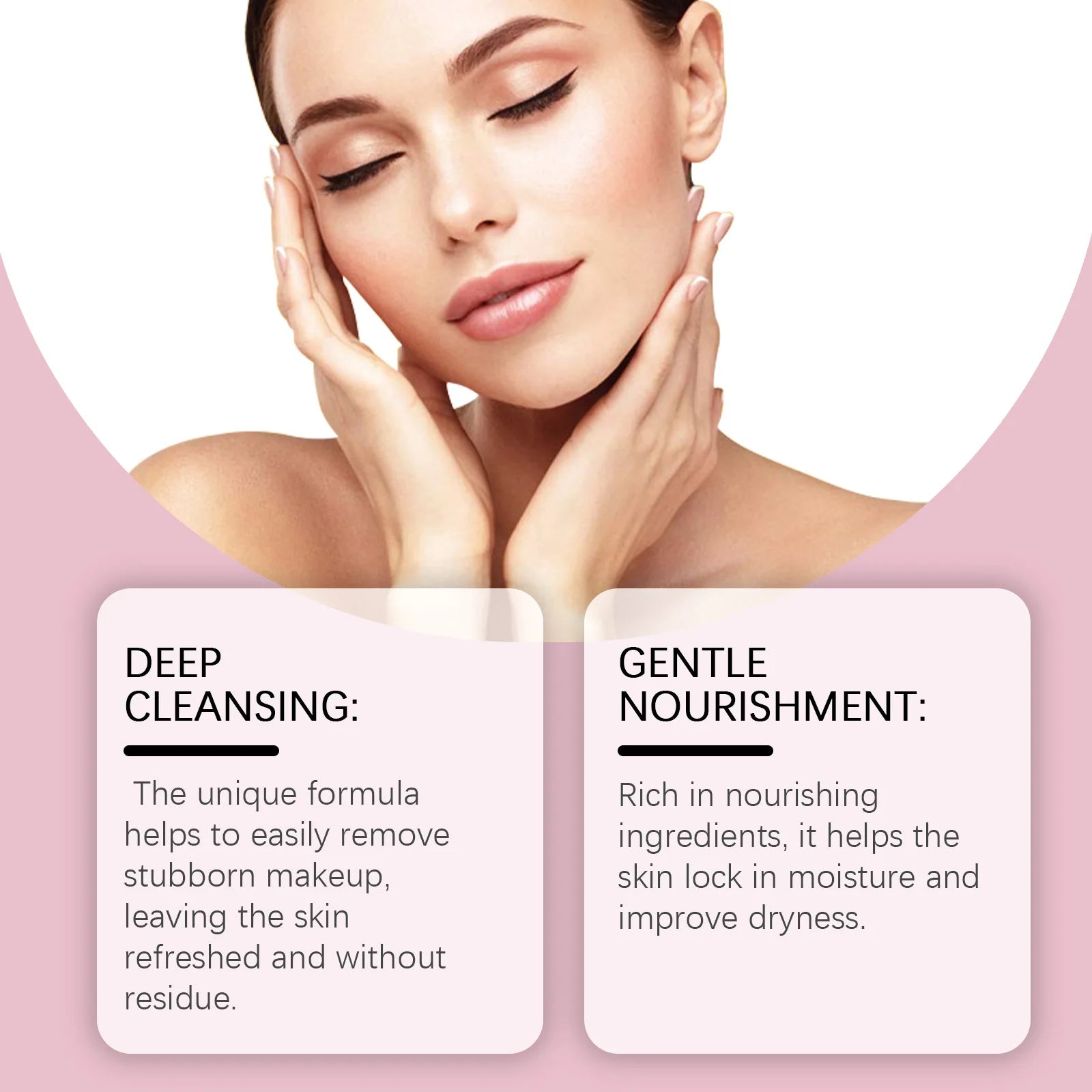 EELHOE Strawberry Cleansing Balm Makeup Remover Deep Cleansing Face Pore Cleaning Oil-Based Magic Purifying Cleansing Balm 50g