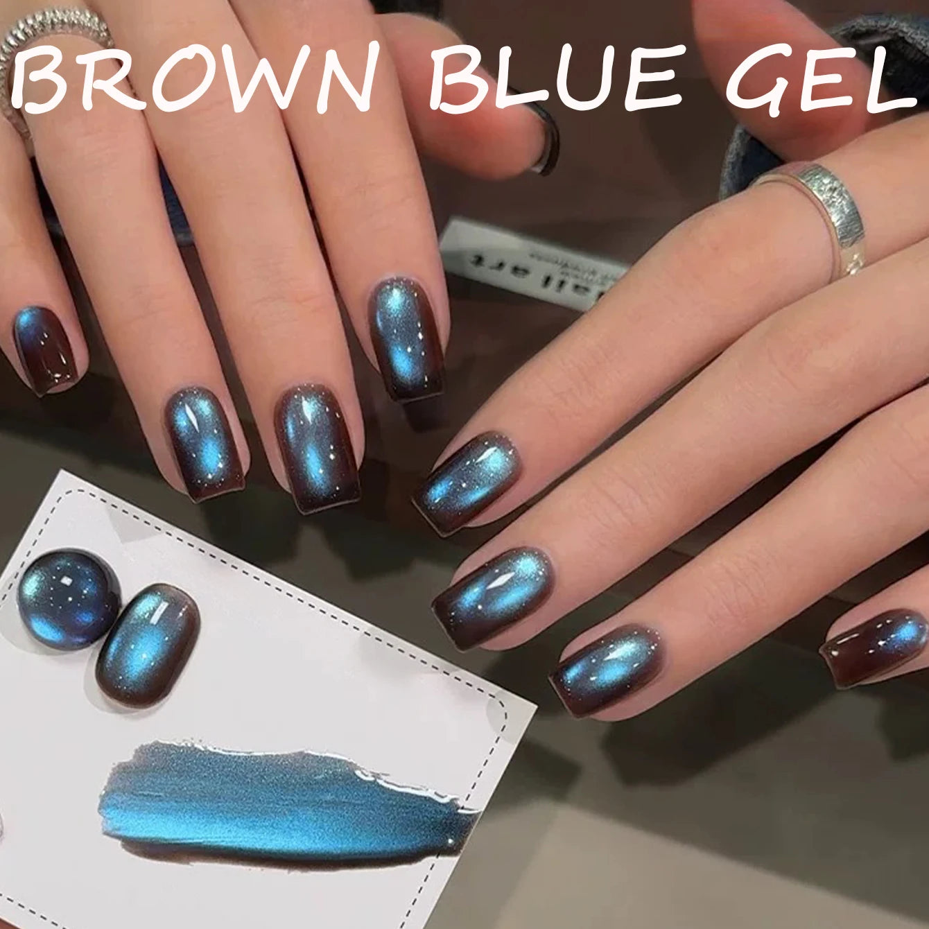 1-8pcs TC Flow Light White Cat Eye Gel Nail Polish Ultra Shine Soak Off UV Gel Mirror Glass Cat Magnet Gel Varnish Nail Supplies