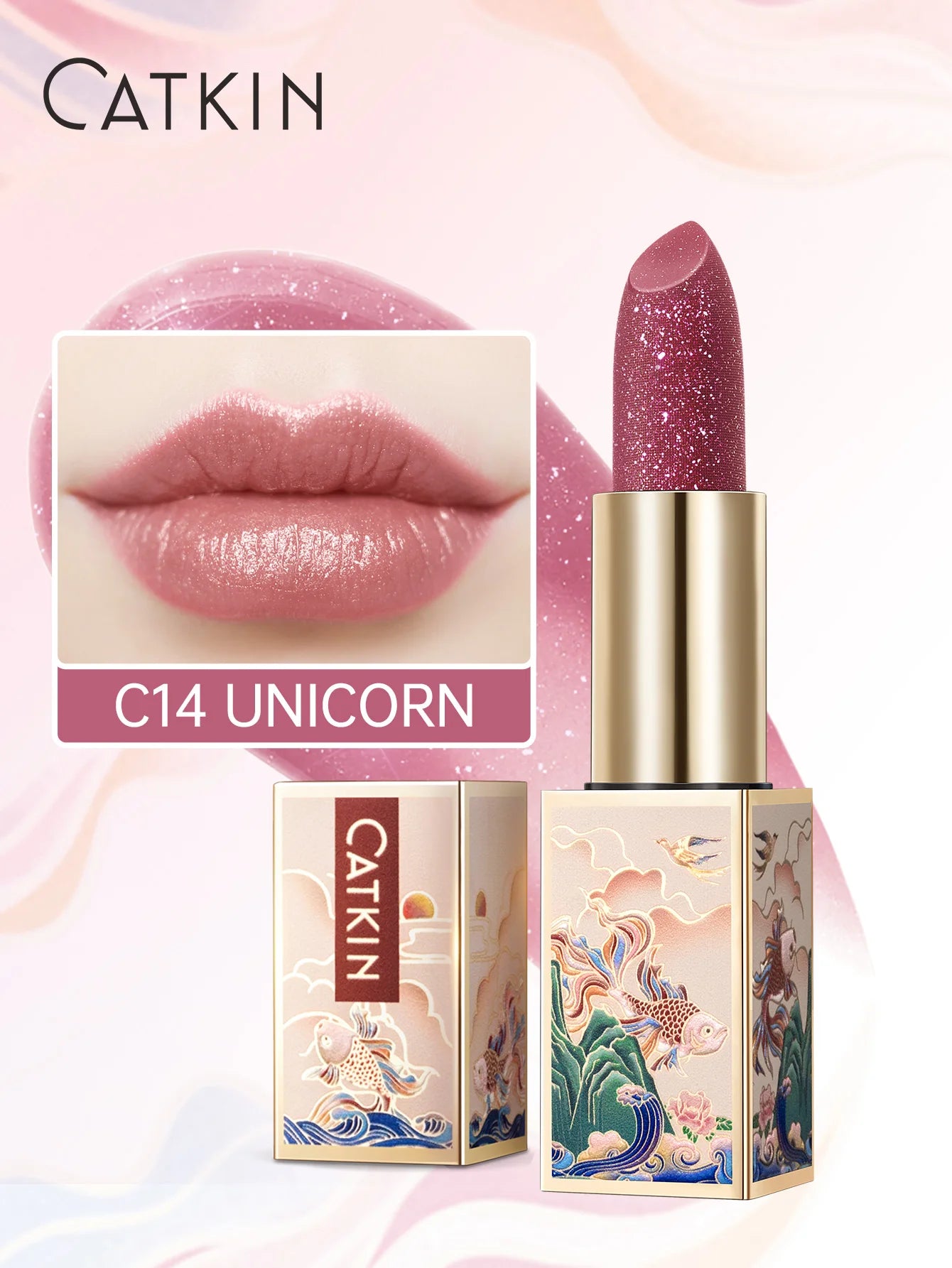 CATKIN SPARKLING LIP BALM MOONLIGHT COLOR-CHANGING LIP STICK - NEW SERIES