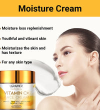 Vitamin C Face Cream Retinol Smooth Wrinkle Moisturizing Firming Hyaluronic Lightening Repairing Smooth Skincare Whitening Cream - BlissFully