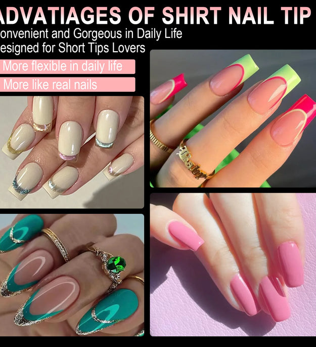 600pcs Soft Gel Nail Tips, Half Matte Clear Acrylic Nail Tips Pre-shaped False Nail Tips For Nail Extension Manicure Tools