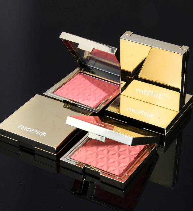 Gold box relief blush nude makeup orange lasting pink rouge makeup plate makeup powder