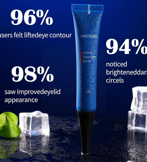 15g Openeyes Awaken Peptide Lifting Eye Gel Men Eye Cream Moisturizing Under Eye Cream Fade Dark Circles and Puffiness Fine Line