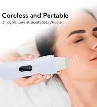 Ultrasonic Skin Scrubber Skin Spatula Ion Deep Face Cleaning 4 Modes Facial Lifting Ultrasonic Cleaner Peeling Skin Care Device - BlissFully