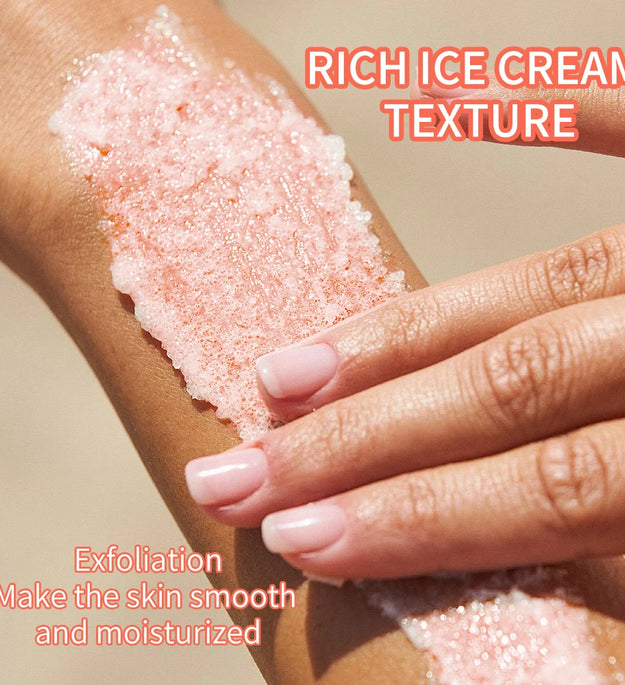 Himalayan salt scrub cleanses the skin, whitens, exfoliates, removes dead skin, and makes the skin smooth and elastic Bathing