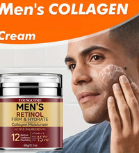 Men's Retinol Firming Face Cream Skincare Moisturizing Collagen Brightening Smooth Wrinkles Facial Face Men Skin Care Treatment - BlissFully