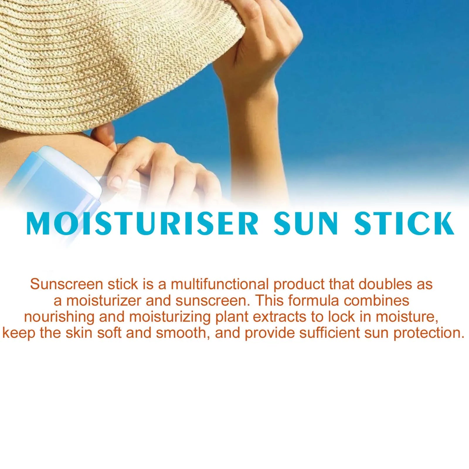 Body Sunscreen Cream Stick Spf50 Antioxidant Prevent Sunburn Moisturizing Skin Sweatproof Brightening Resist UV Rays Serum Stick