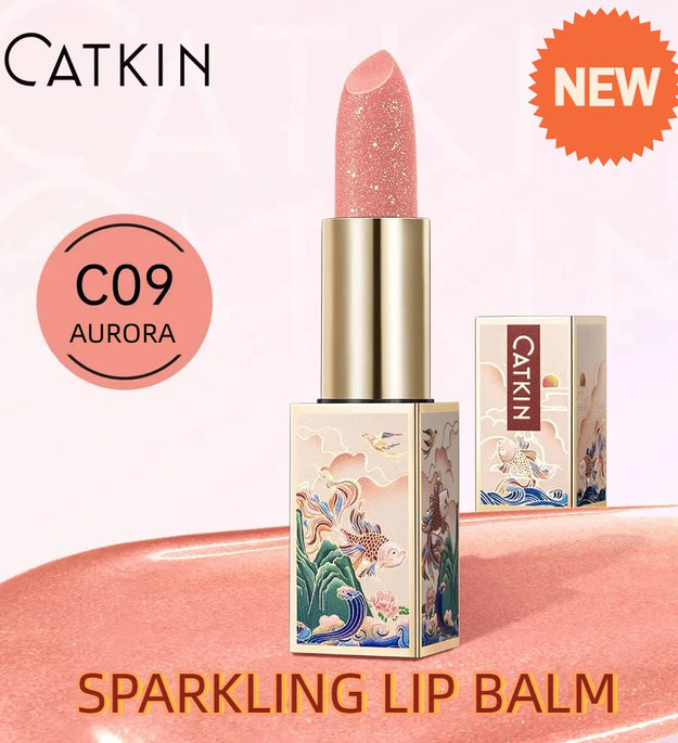 CATKIN SPARKLING LIP BALM MOONLIGHT COLOR-CHANGING LIP STICK - NEW SERIES