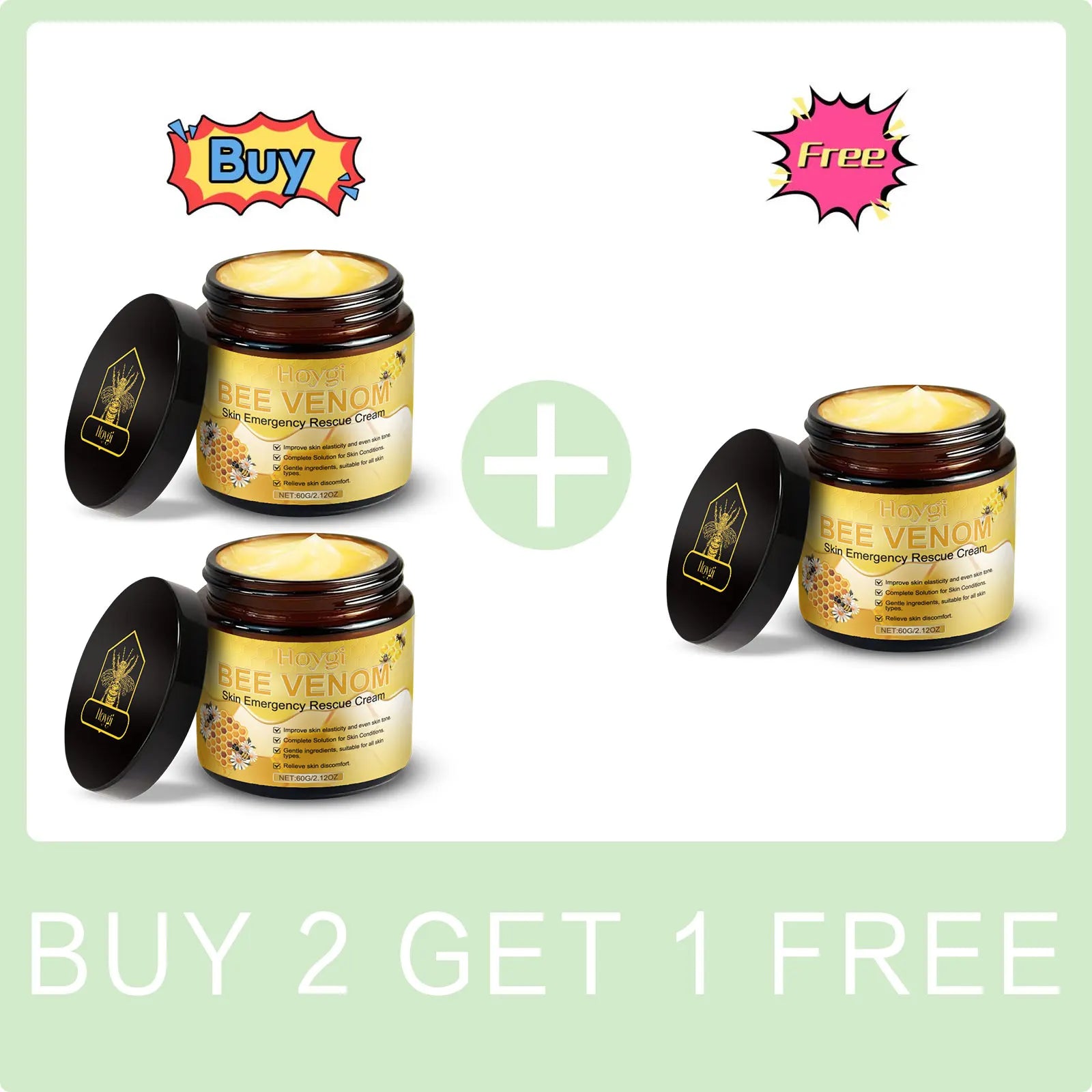 Bee Venom Cream Relieves Redness Repair Damage Skin Strengthens Skin Barrier Deep Moisturizing Skin Care Nourishing Body Cream - BlissFully