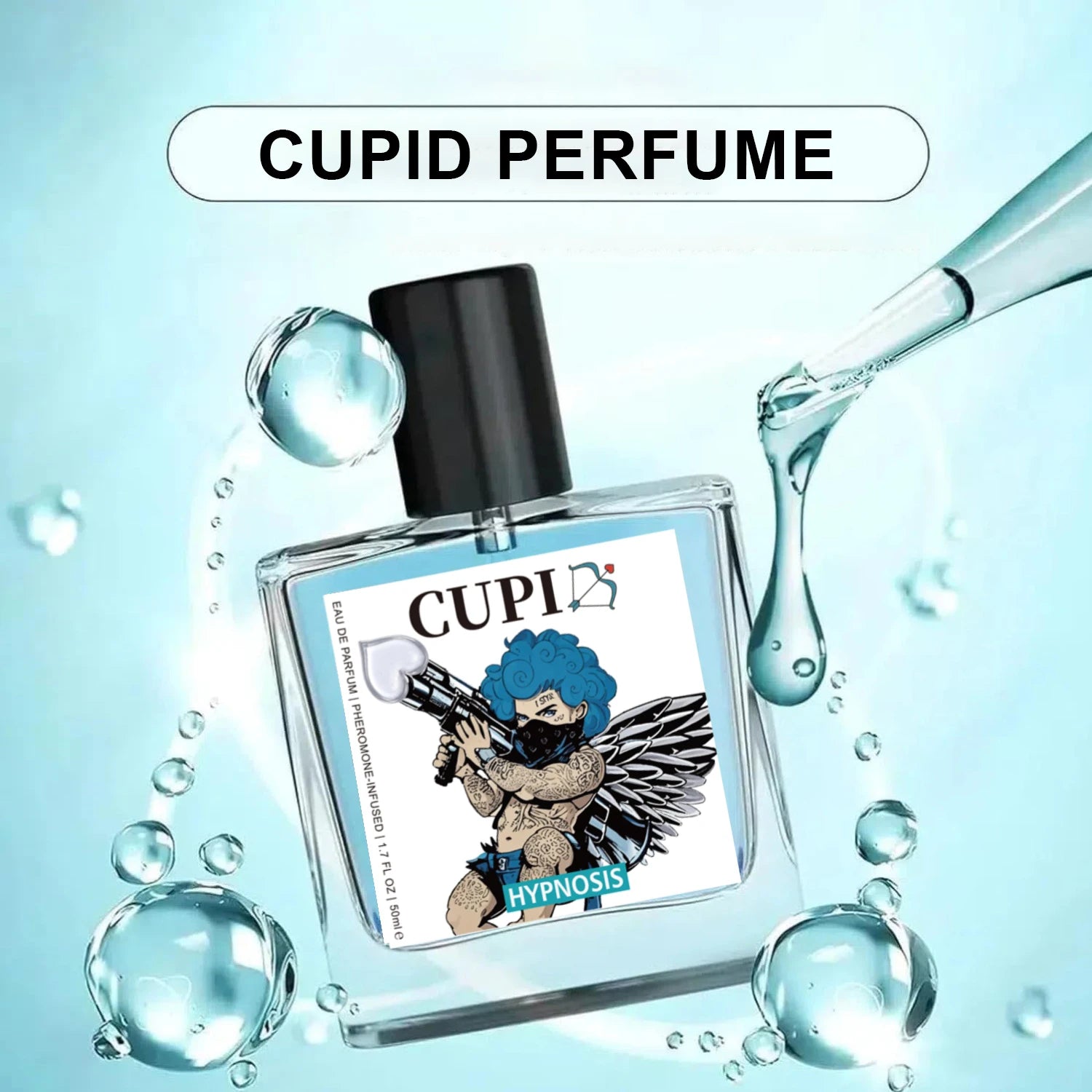 50ml Cupid Cologne Perfume Pheromone Cologne for Men Long Lasting Enhances Intimacy High Quality Hombre Perfume Attract Women